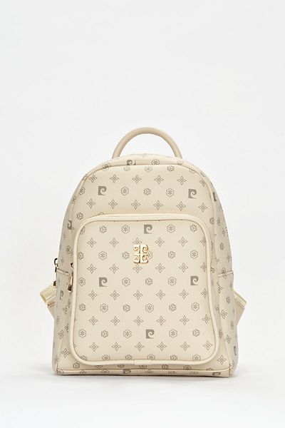Pierre Cardin Beige Monogram Women's Backpack 05PO22Y1553