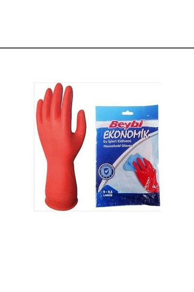 Beybi Economic Cleaning Gloves Large 5 Pairs