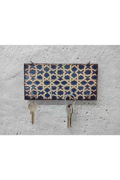 CajuArt Wooden Hanging Mosaic - Decorative, Keychain and Striped
