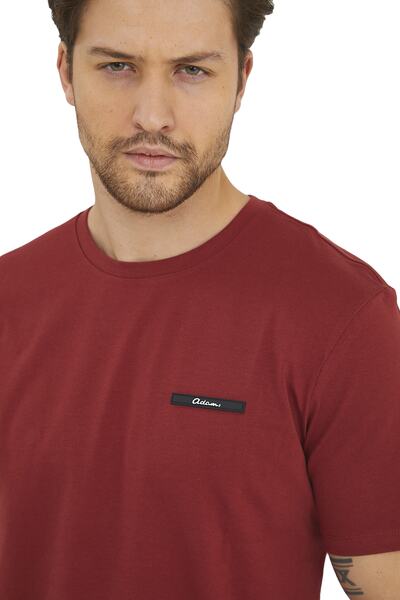 Adams Men's Basic Unprinted Logo Short Sleeve T-Shirt