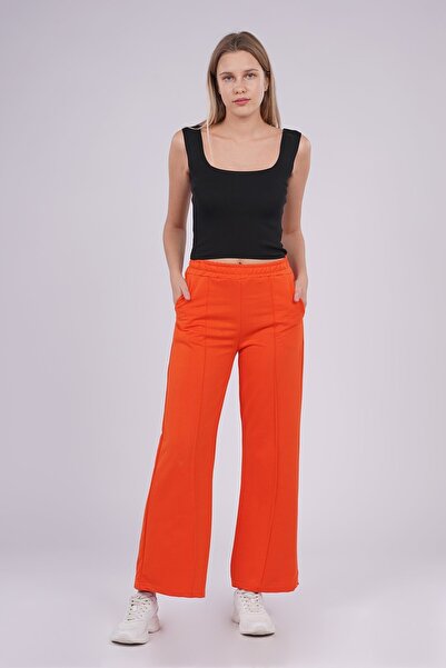 GABRİA Pantaloni de trening - Detaliu cusătură frontală