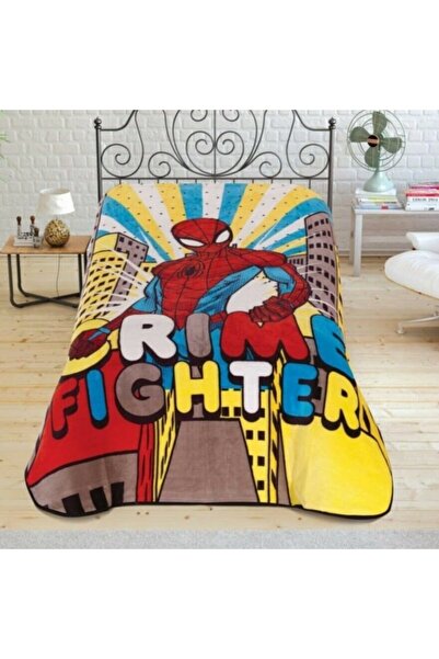 Taç Lisanslı Spiderman Crime Battaniye