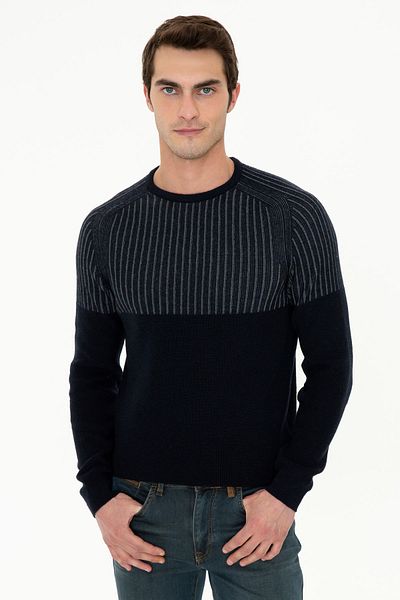 Pierre Cardin Мъжки пуловер в тъмносин цвят G021SZ0TK.000.1277806