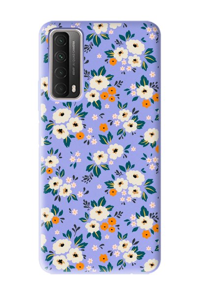 Spoyi حافظة هاتف إطلاق أرجواني بتصميم حديقة الزهور متوافقة مع هاتف Huawei P S...
