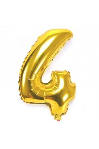 KBK MARKET 40 Cm 4 Foil Number Balloon 16 Inch