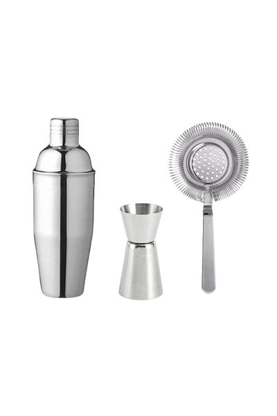 Barmar 3-Piece Bar Equipment (stainless Steel)