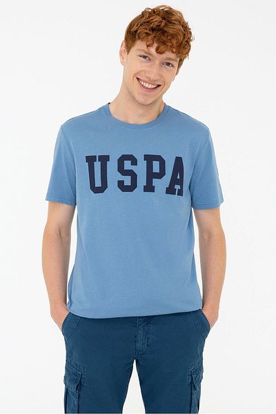 U.S. Polo Assn. Μπλε ανδρικό μπλουζάκι - Relaxed Fit