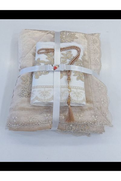 ceyizimdekor 3 Piece Gift Dowry Prayer Rug Set