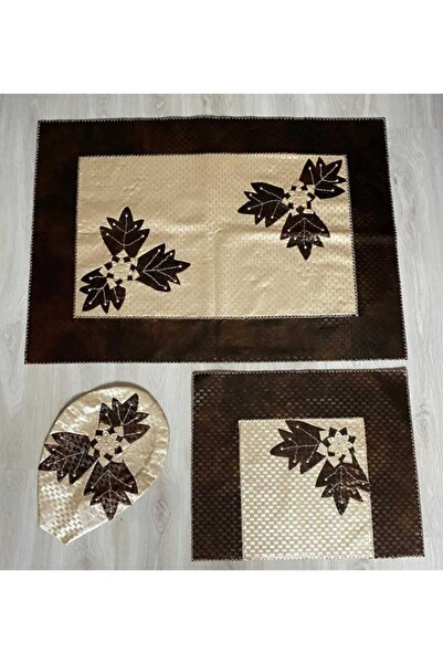 İyisini İstersen Tamamı El Işçiliği Ile Yapılmış Deri Kumaştan Tasarlanmış Üç...