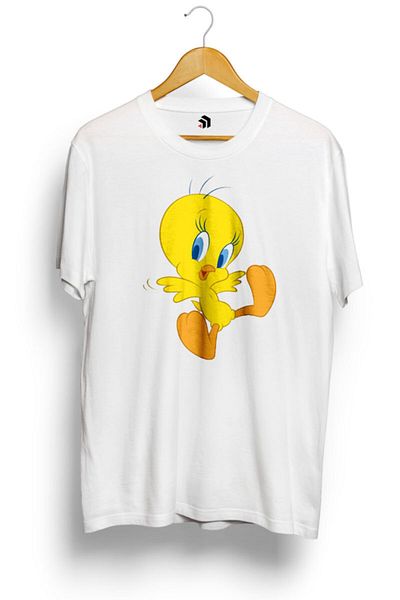 karikatürstore Looney Tunes Tweety Bird Flying Printed T-Shirt