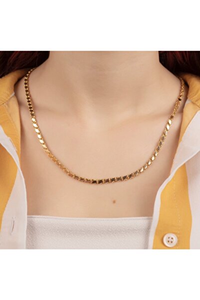 Çelikoğlu Kuyumculuk 8 Ayar Altın Pullu Zincir Kolye 6,74 Gr