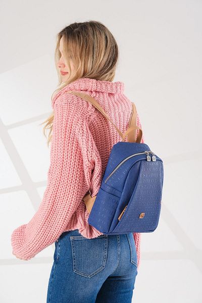 Just Polo Women's 9 Compartment Backpack and Wallet Combination Gift