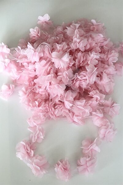 AYZEN HOME Lazer Kesim Şifon Tül Çiçek 1 Metre – Kurdele