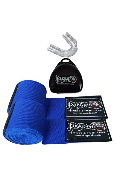 Dragondo Boks Bandajı Elastik Bandaj (çift) Ve Dişlik 2'li Set