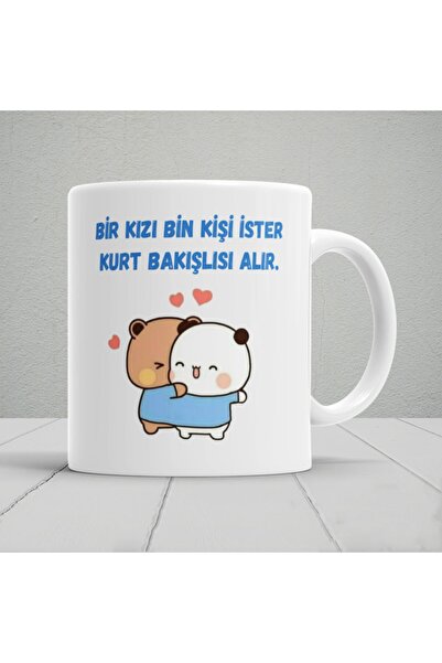 EAA Design فتاة واحدة ألف شخص يريدون الحصول على كوب قهوة شاي سيراميك مطبوع بت...