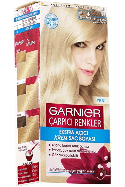 Garnier Marka: Çarpıcı Renkler Saç Boyası 111 Ekstra Açık Gümüş Sarısı Kategori: Saç Boyası