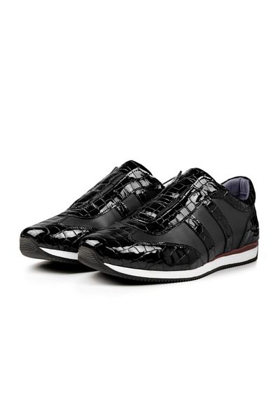 Ducavelli Swanky Γνήσιο Δέρμα Ανδρικά Παπούτσια Casual Μαύρα