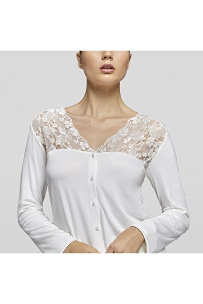 Yamamay Önü Açık Uzun Kollu Pijama Üstü