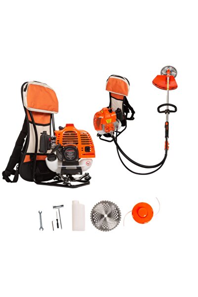 SCHUTZENGER Yeni Nesil Motor 7.9 Hp Metal Şanzuman Sırttan Tipi Ot Çim Çalı B...
