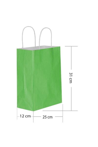TATLI GÜNLER 5 Li Büyük Boy 25x31 Cm Büküm Saplı Kağıt / Karton Çanta-poşet Y...