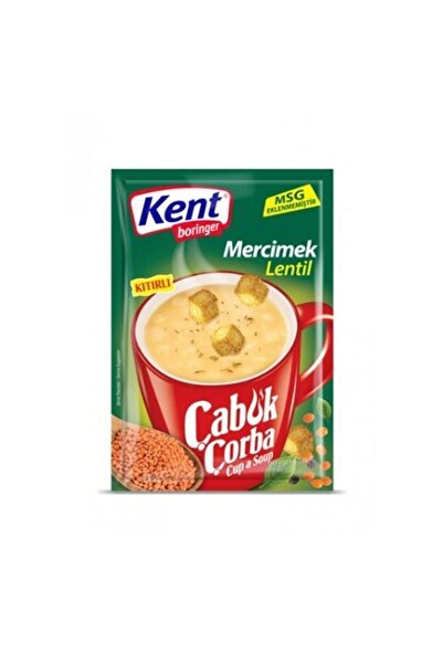 Kent Boringer Çabuk Çorba Mercimek 22 gr Kıtırlı 4'lü