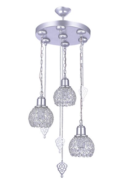 polataydinlatma Hürrem 3 Lü Sarkıt Avize (gümüş)