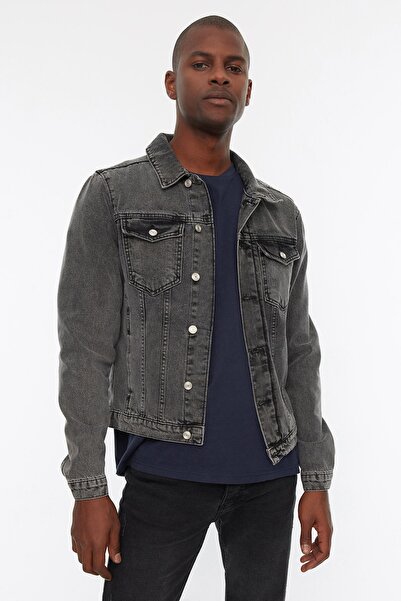 Trendyol Collection Jacket - Gray - Slim