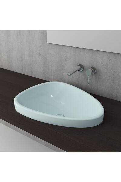 Bocchi Etna Tezgahüstü Lavabo Mat Buz Mavisi 58 Cm 1112-029-0125
