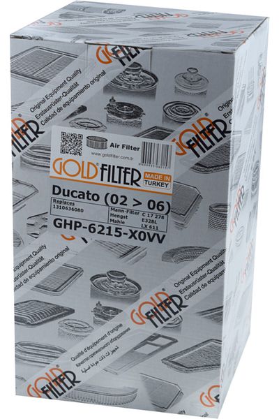 GOLD FILTER Citroen Relay I |   1994 > 2002 2.8 Hdi Air Filter