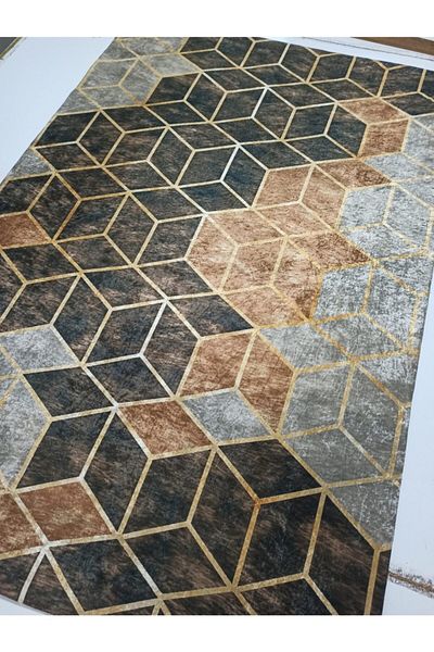 ESPİCAL HOME Elastic Carpet Cover Made of Soft Velvet Fabric