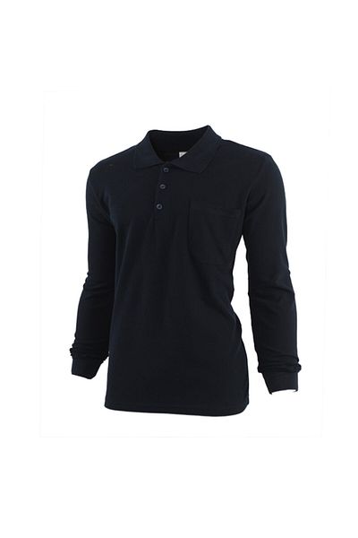 Çamdalı İş Elbiseleri Polo Neck Navy Blue 20/10 Two Thread Winter Business Sweatshirt