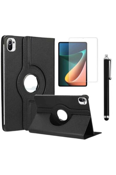 Kupa KupaXiaomi Mi Pad 5 Standlı Deri Tablet Kılıfı + Ekran Koruyucu + Kalem