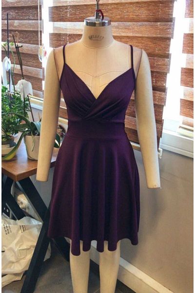 Secret Passion Lingerie Țesătură creponată flexibilă guler dublu cu bretele Fustă evazată Rochie mini Rochie de seară 581746 670