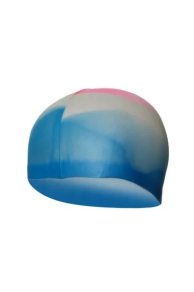 eleven market Silicone Bonnet Rainbow Pink Blue Swim Bonnet