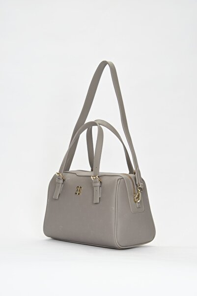 Pierre Cardin Graue Damen-Umhängetasche mit Aufdruck 05PO22Y1532