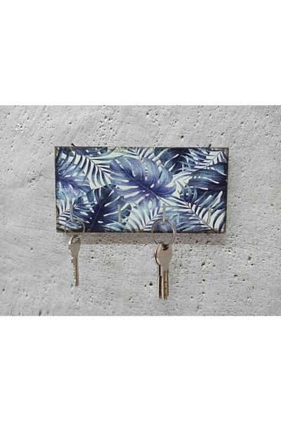 CajuArt Keychain Decorative Wooden Hanger Leaves