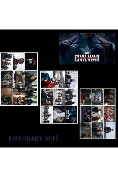 PrimeShoping Captain America Cıvıl War Photocard Set