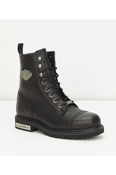 Harley Davidson Ανδρικές μαύρες δερμάτινες μπότες Harley-davidson Colmar