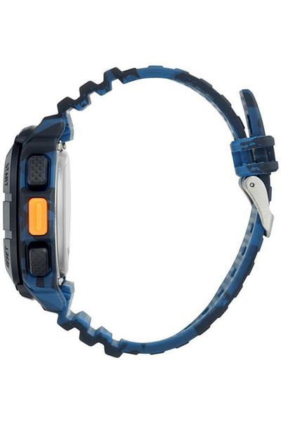Cockpit Cockpıt Ck-2657Be Digital Camouflage Silicone Cord Men's Wristwatch