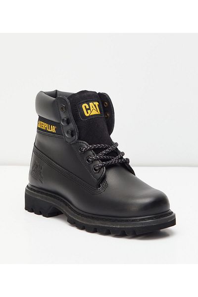 Caterpillar Colorado Γυναικείες Μαύρες Δερμάτινες Μπότες