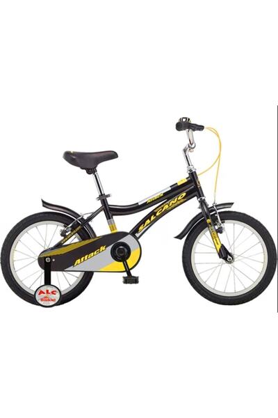 Salcano Attack 16 Jant Erkek Çocuk Bisikleti Siyah Sarı Gri