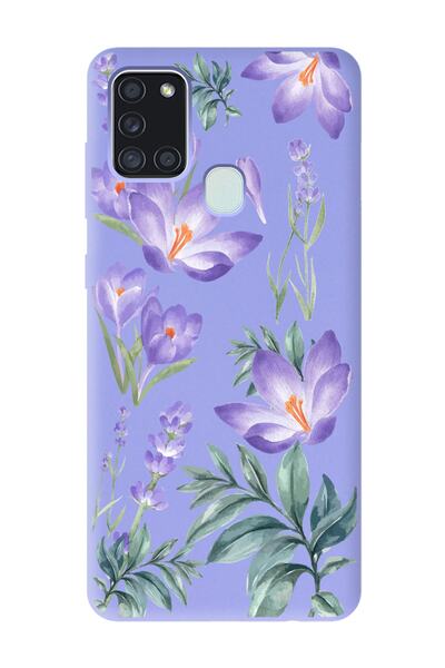 Spoyi Lilac Launch Phone Case with Winter Flower Design Compatible with Samsu...