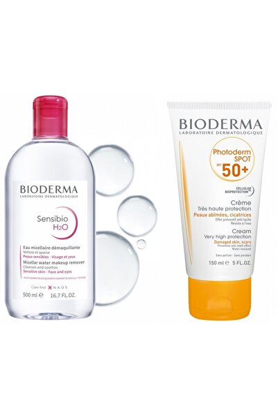 Bioderma Sensibio H2o 500 Ml+ Photoderm Spot Spf50+ 150 Ml