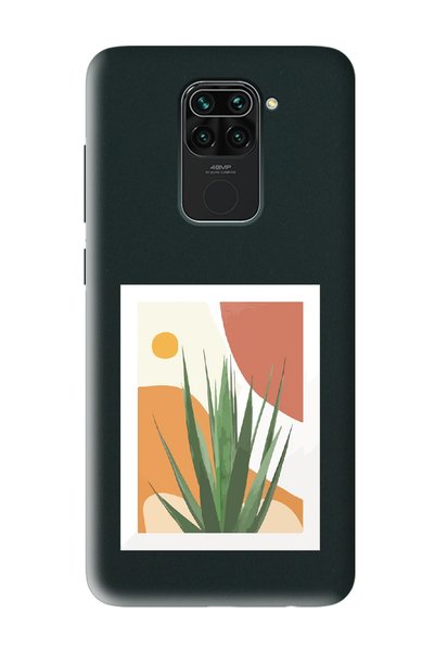 Spoyi حافظة هاتف Xiaomi Redmi Note 9 متوافقة مع تصميم زهرة الذرة باللون الأسود
