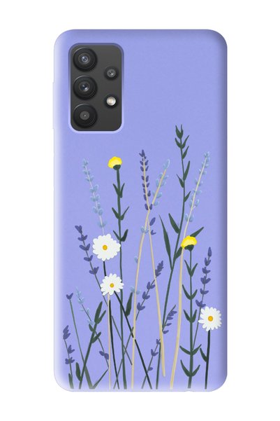Spoyi حافظة هاتف متوافقة مع هاتف Samsung A52 بتصميم Softy Lavenders Lilac