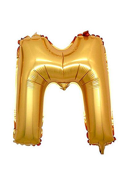 KBK MARKET 40 Cm M Foil Letter Balloon 16 Inch