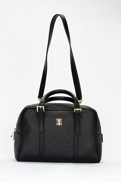 Pierre Cardin طباعة حقيبة كتف نسائية سوداء 05PO22Y1557