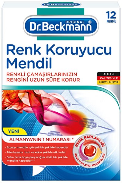 Dr.Beckmann Marka: Dr. Beckmann Renk Koruyucu Mendil 12'li Kategori: Çamaşır Leke Çıkarıcı