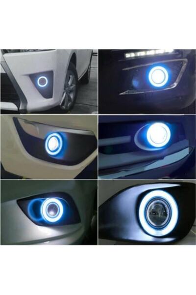 Universal Tiger Marketing Angel Sis Farı 89mm Buz Mavi Üniversal Mercekli Sis