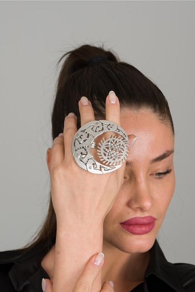 ZeyDor Accessories Zeydor شجرة كبيرة الشكل القمر الدائري